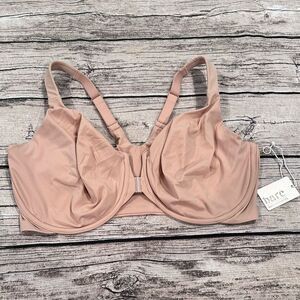 NWT Bare Necessities Beige, Unpadded, Front-Close Bra Size 40DDD